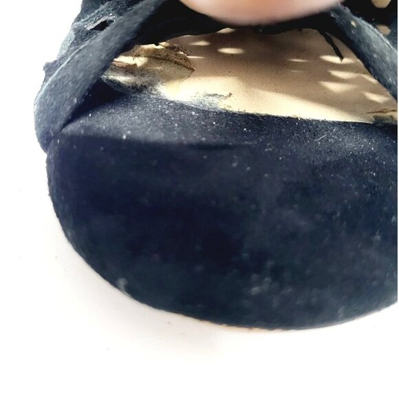 Gianni Bini Peep Toe Perforated Block Heels - Size 8 - Picture 5 of 10